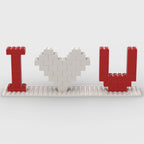 Custom "I ❤️ U" Brick Photo Mosaic